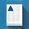 Icon representing a document or press with a stylized newspaper.